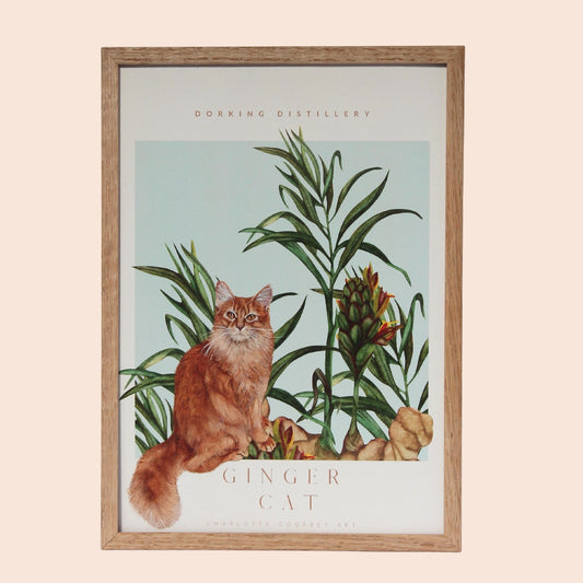 Ginger Cat A4 Print