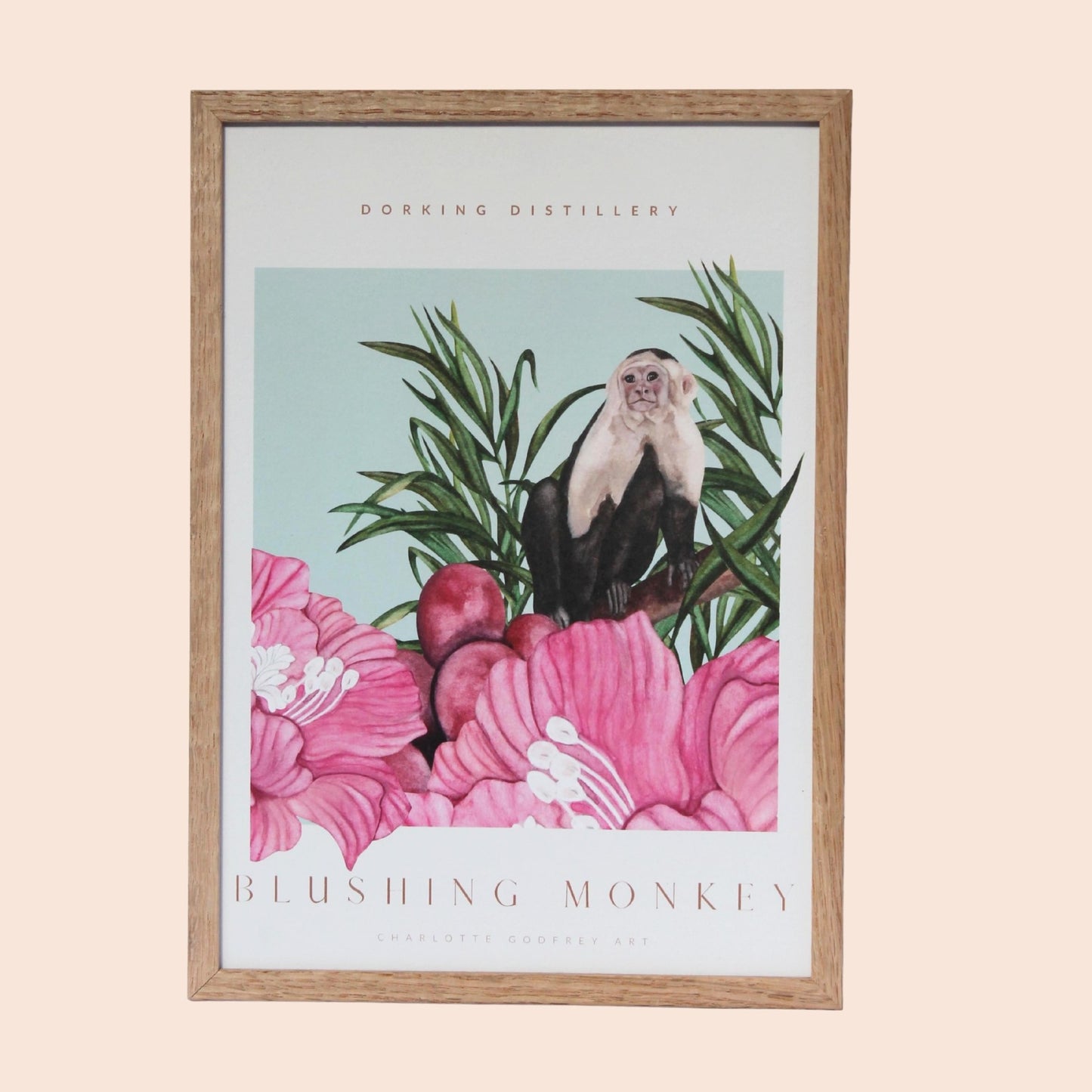 Blushing Monkey A4 Print